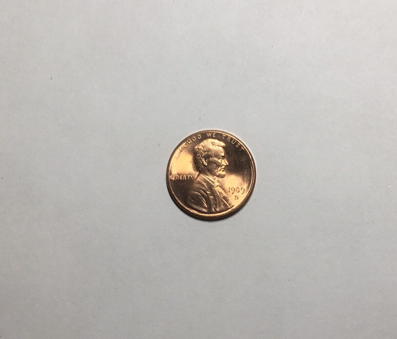 1989 D Lincoln Cent Brilliant Uncirculated BU Free Shipping