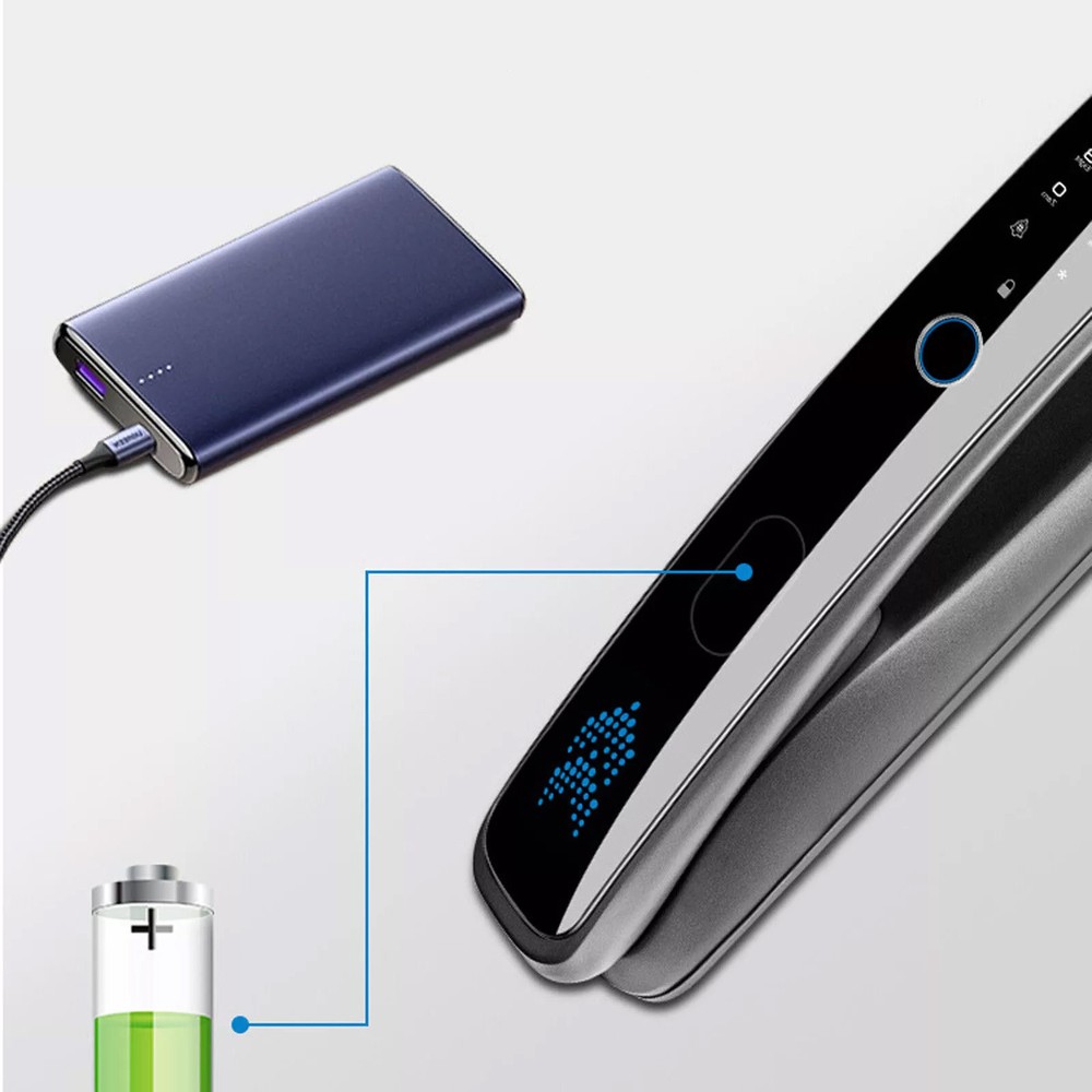 3D Face Recognition Unlock Digital Door Lock With Camera FIngerprint Password