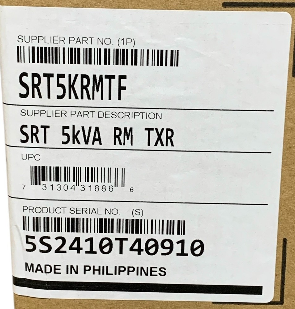 APC Smart-UPS SRT5KRMTF Step-Down Transformer