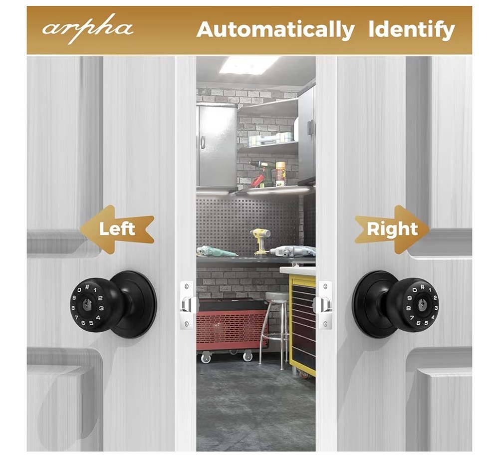 Arpha D160 Keyless Entry Door Lock with App Control One-Time Code Anti-Peeping