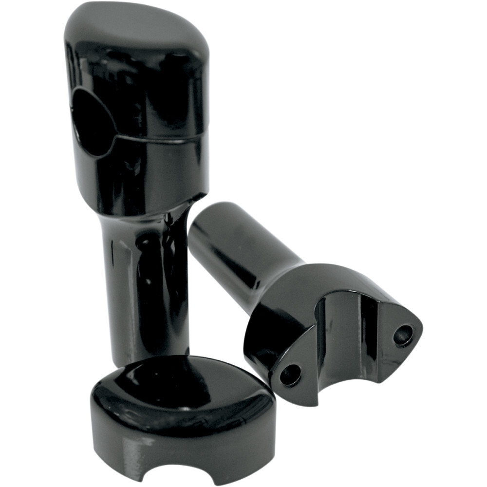 LA Choppers 4" Black Hefty Smooth Riser | LA-7406-04B