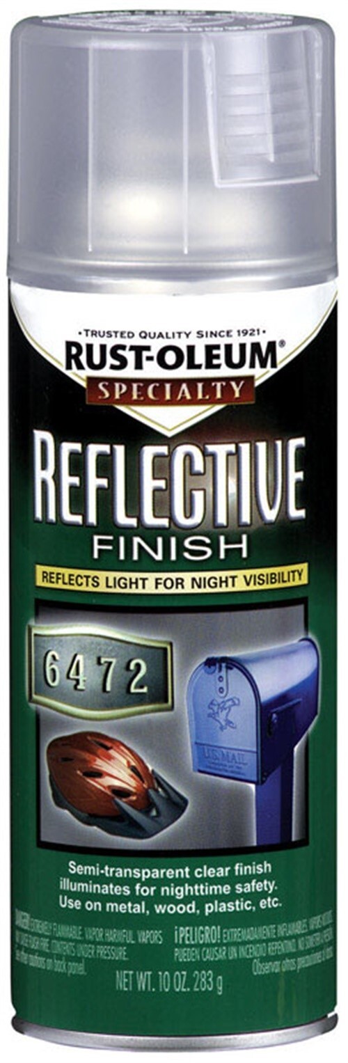 Rust-Oleum 214944 Specialty Semi-Transparent Clear Reflective Spray Paint 10 oz.