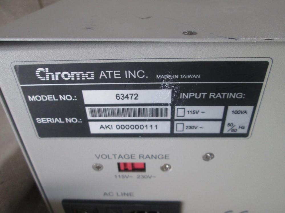 CHROMA 63472 MEASUREMENT UNIT