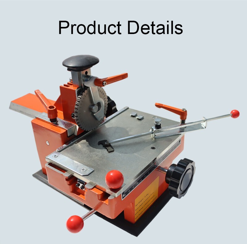 Metal Nameplate Marking Machine Semi-automatic 4mm Batch Number Printing Tool