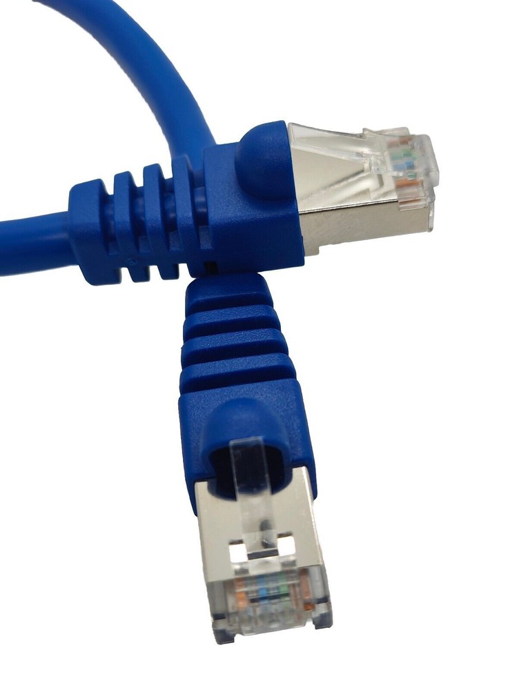 7Ft Cat6a SFTP 26AWG Shielded Patch Cable 100% Pure Copper Wire