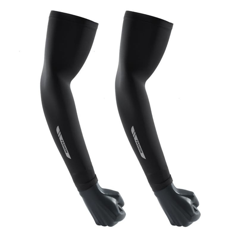 3 Pairs UV Sun Protection Arm Sleeves for Men Women - Compression Sun Sleeves...
