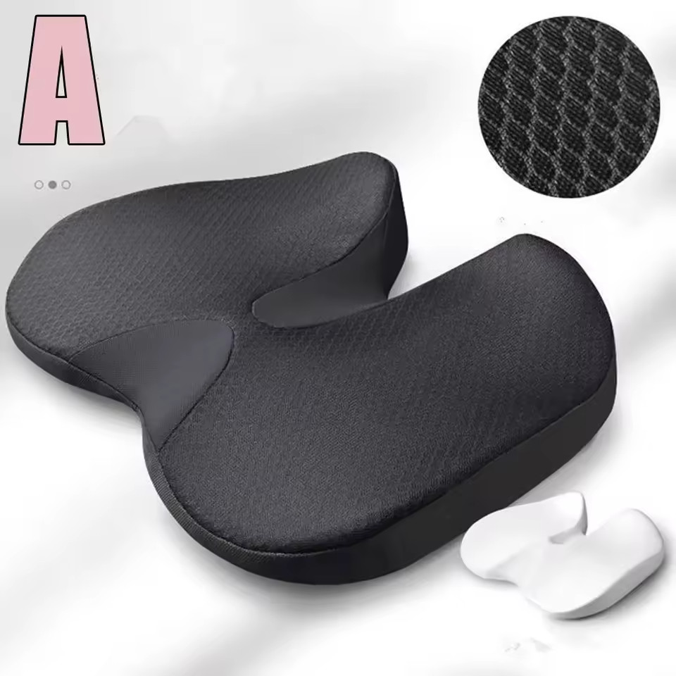 Memory Foam Prostate Cushion Tailbone Sciatica Back Pain Relief | Comfy Car Seat