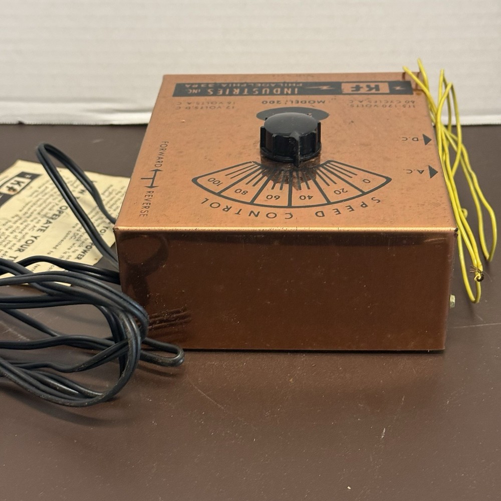 KF Industries Universal Powermaster Ho Scale Train Transformer Controller Tested