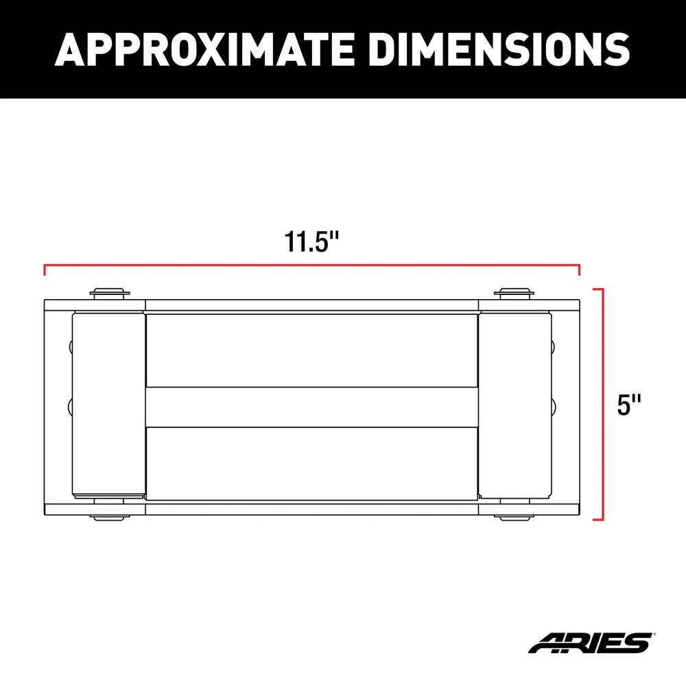 ARIES 2156071 Winch Roller Fairlead