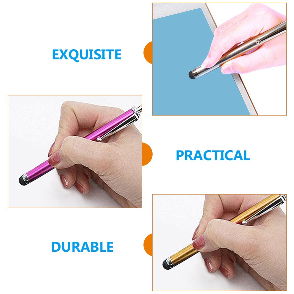 10pcs Stylus Pens Replaceable Fiber Tips Capacitive Stylus for Touch Screen