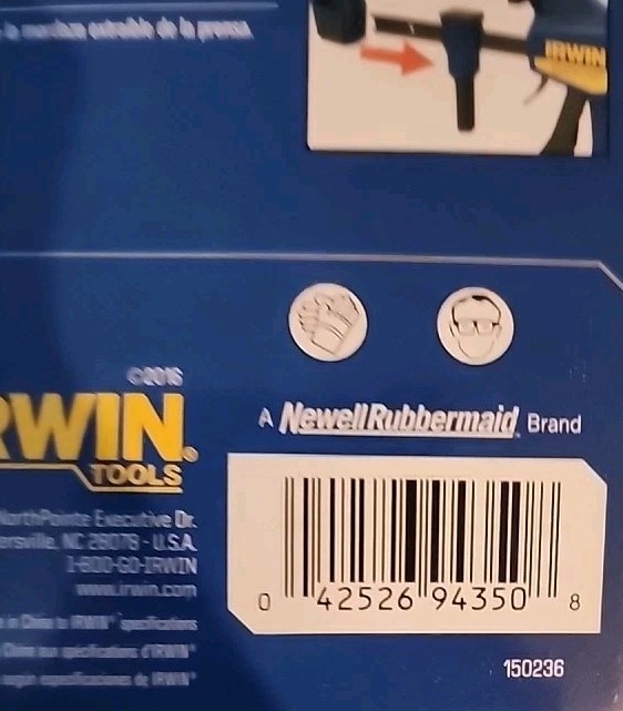 NEW 5 Pack- IRWIN 1964755, QUICK-GRIP, Edge Clamp for Medium-Duty Clamps