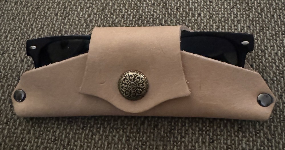 Leather Sunglasses Cover, Handmade