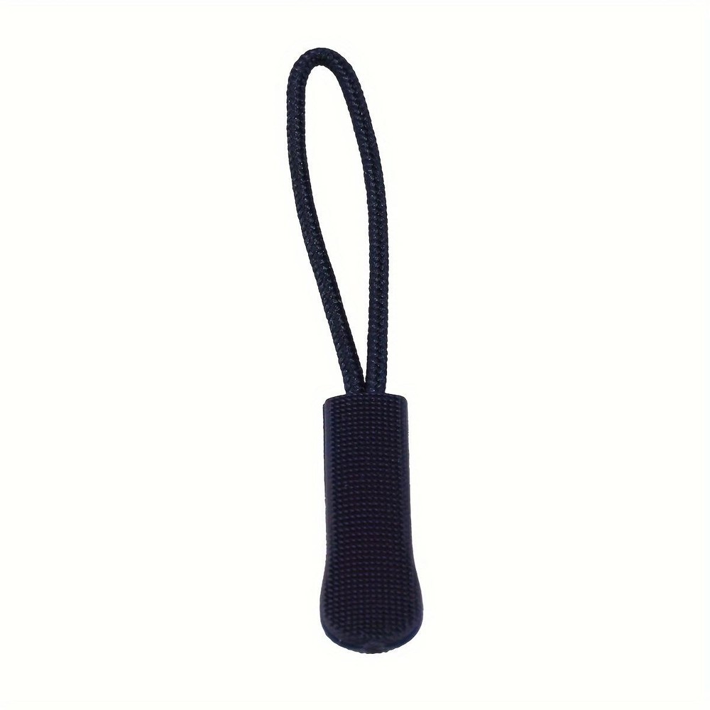 10 Black Plastic Zipper Puller, Durable Pvc Zipper Puller, Suitable for Bags, Ba