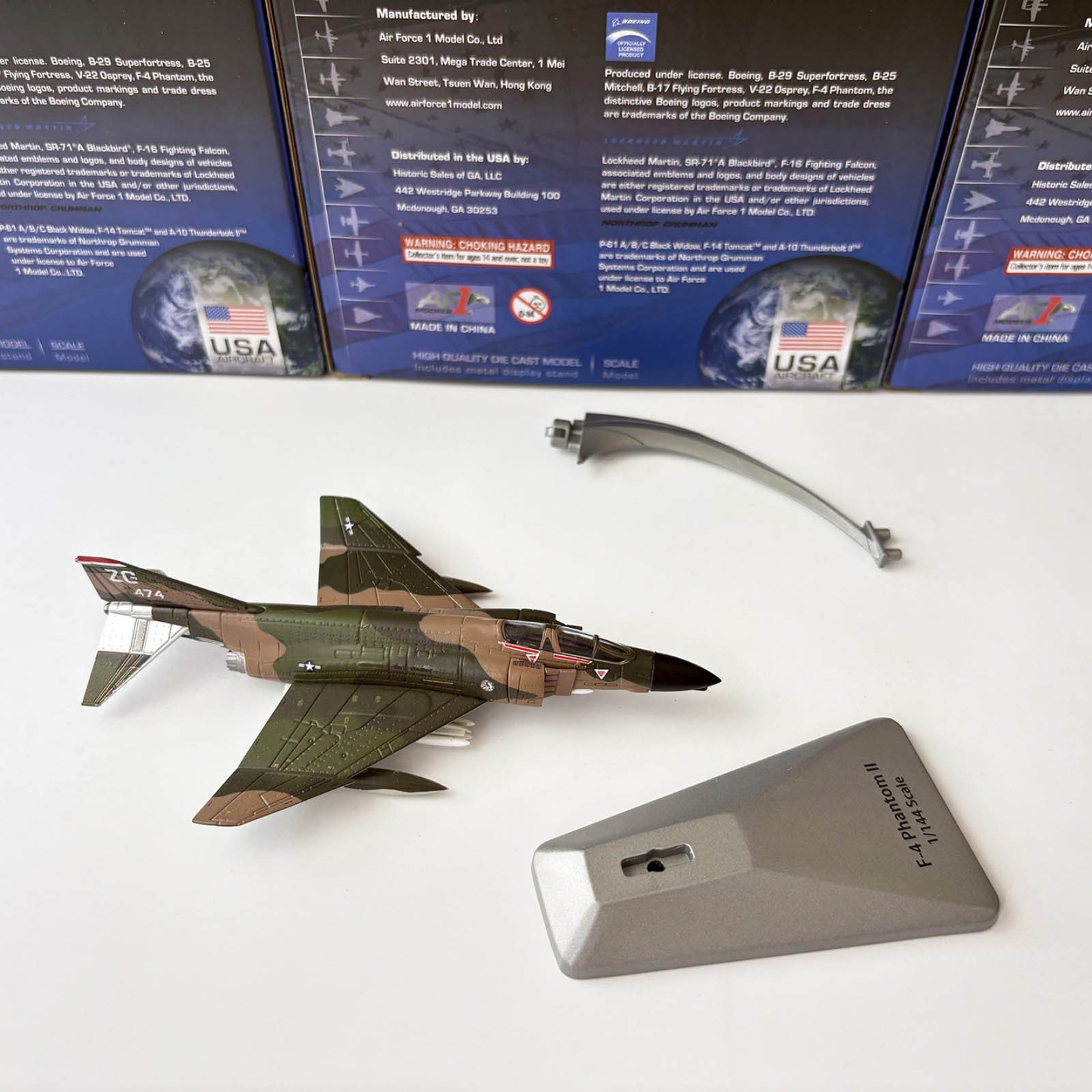 Brand New 14cm Diecast Alloy 1/144 USAF F-4 Phantom II Fighter Model Toy Gift