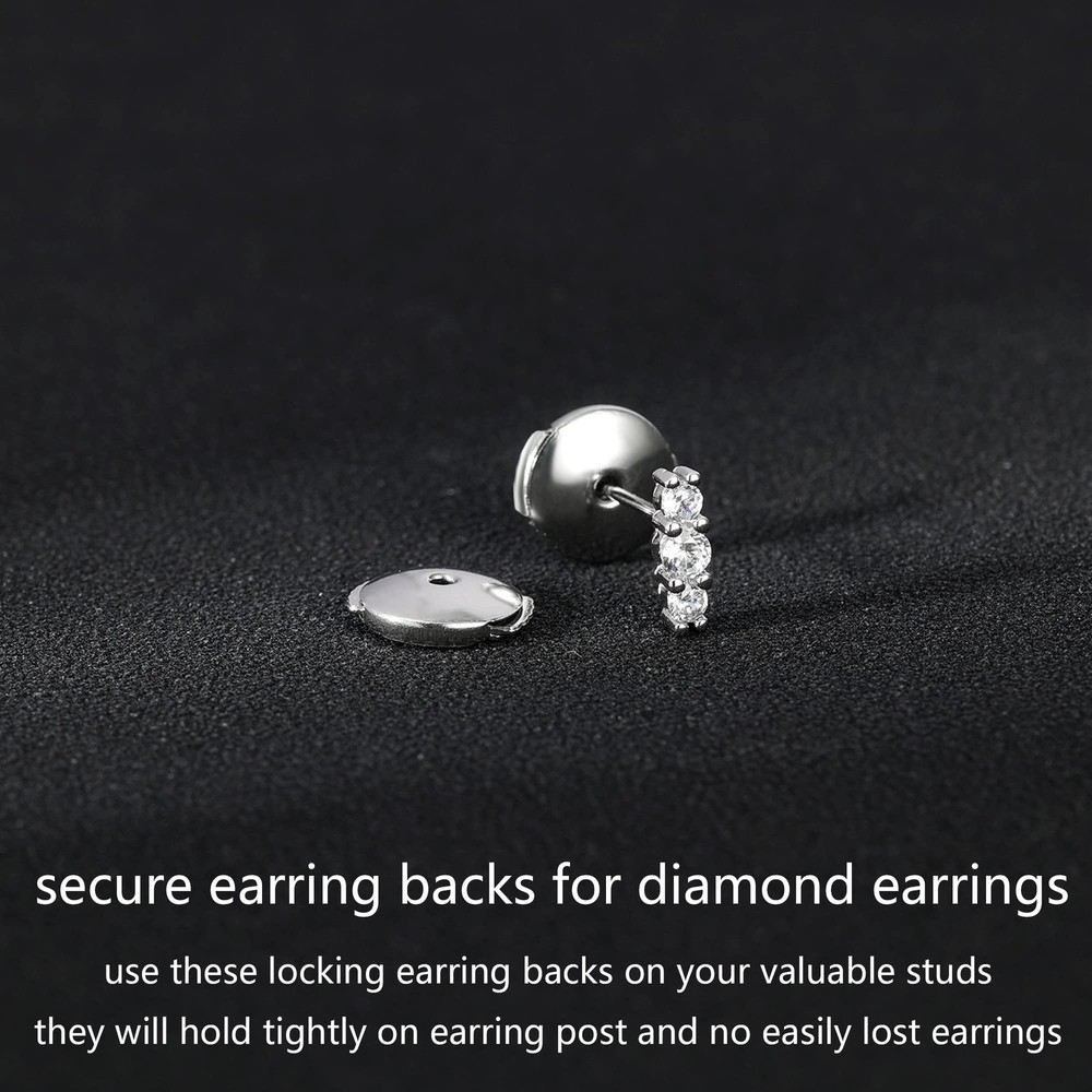 Stainless Steel Locking Earring Backs for Studs Locking Earring Backs Replacemen