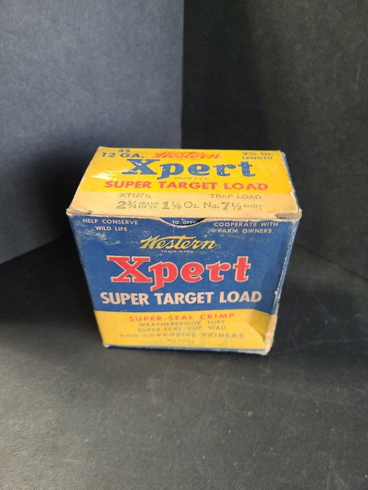 Vintage Western Xpert Super Target Load Empty Box
