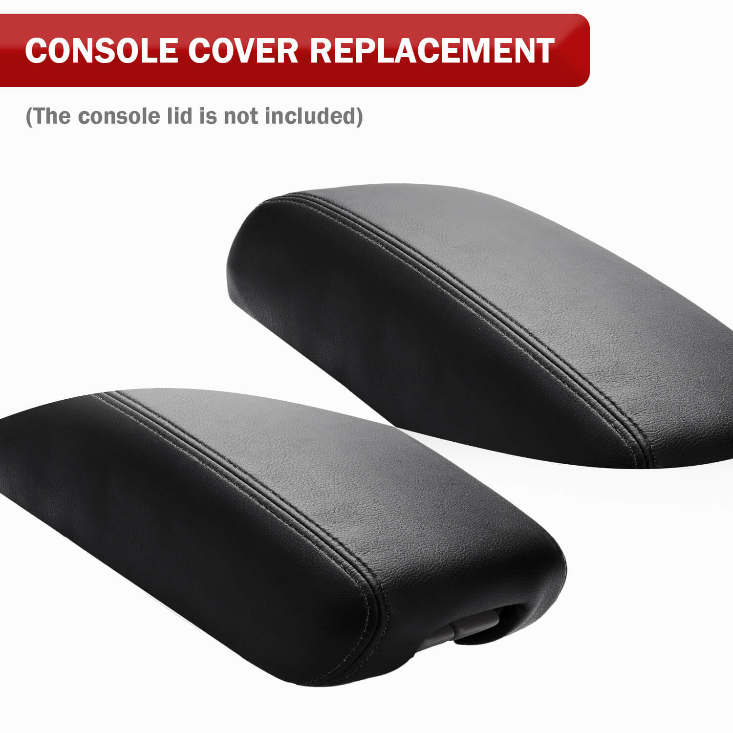 Fits 2011-2020 Dodge Durango Leather Center Console Lid Armrest Cover Black