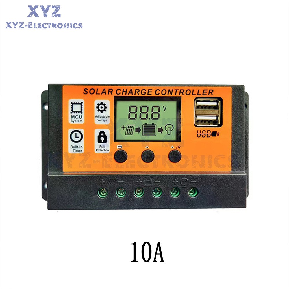 10-100A MPPT Solar Panel Regulator Charge Controller 12V/24V Auto Focus Tracking