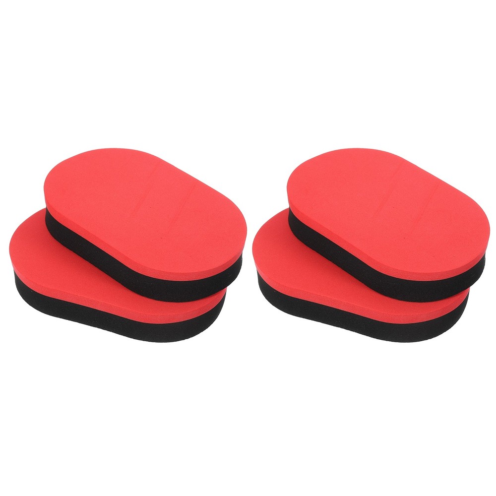4Pcs Ping Pong Table Tennis Paddle Racket Rubber Cleaning Sponge, Red Black