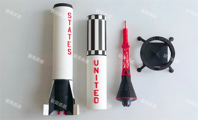 1/72 Mercury Program Mercury Redstone Launch Vehicle Finished Model