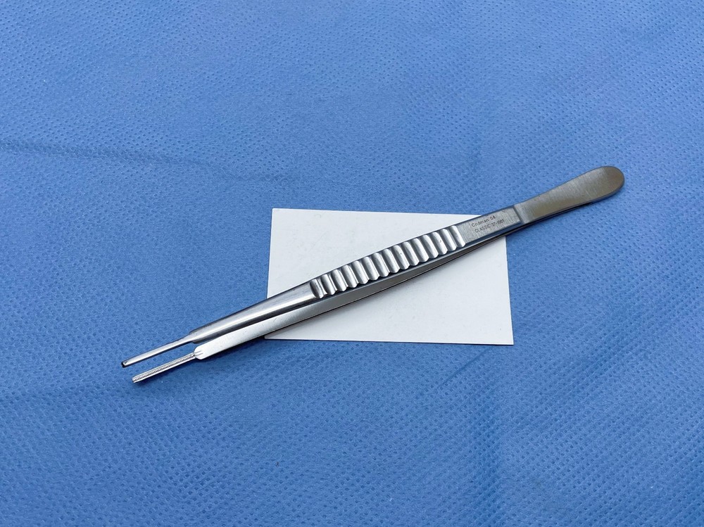 Codman 37-1001 DeBakey Tissue Forceps, 8", 2mm Tip Width, Germany