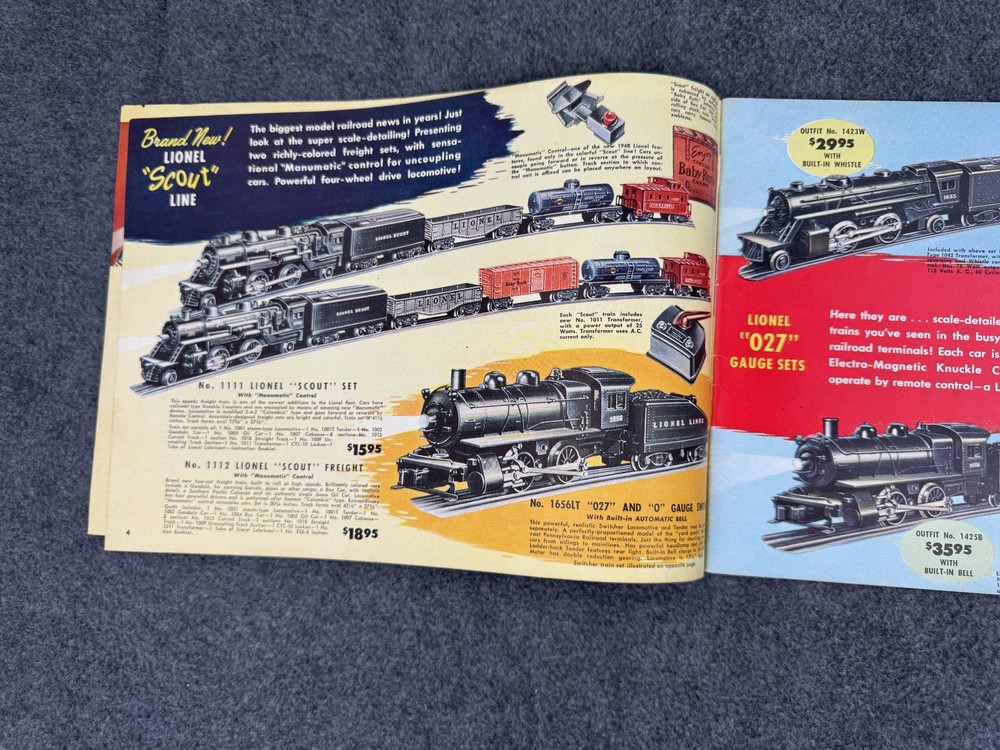 LIONEL Postwar 1948 Original Catalog COMPLETE NICE