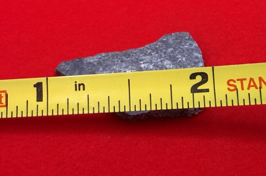 Amgala 001 Martian Meteorite Slice, Shergottite Mars Rock, Rare Meteorite, 1.91g