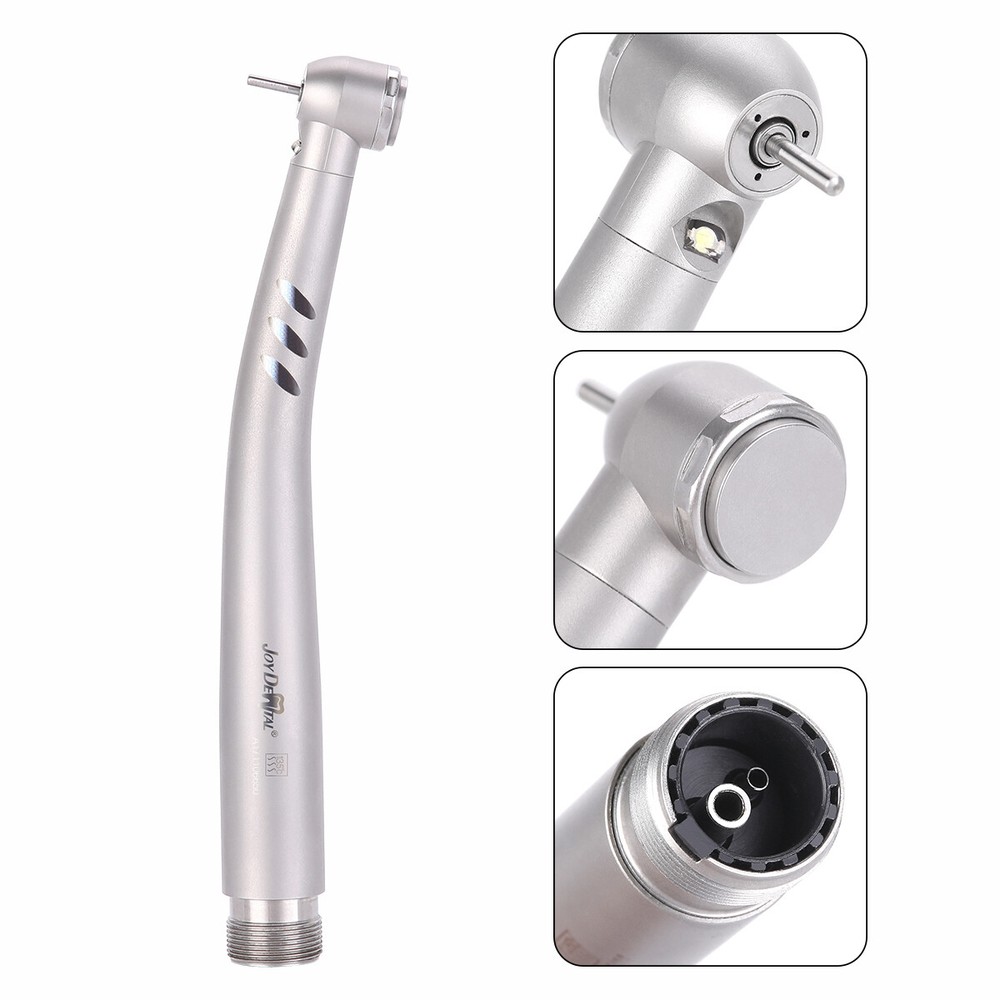 Dental E-generator LED Handpiece High Speed Ceramic Torque Head Push Button 4/2H