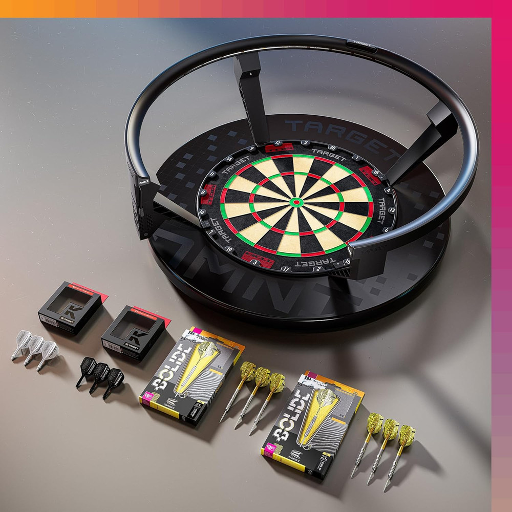 Omni-Ring: LED Dartboard Light & Auto Scoring - Ultimate Home Bundle