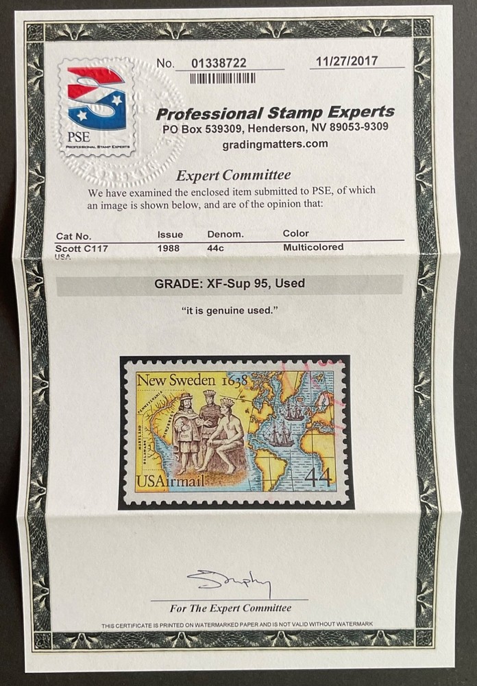 #C117 Used PSE Graded 95, PSE Certificate # 01338722