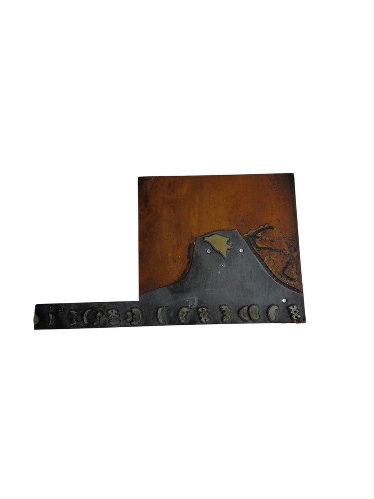 Printing Letterpress Printer Type Block Mountain Volcano