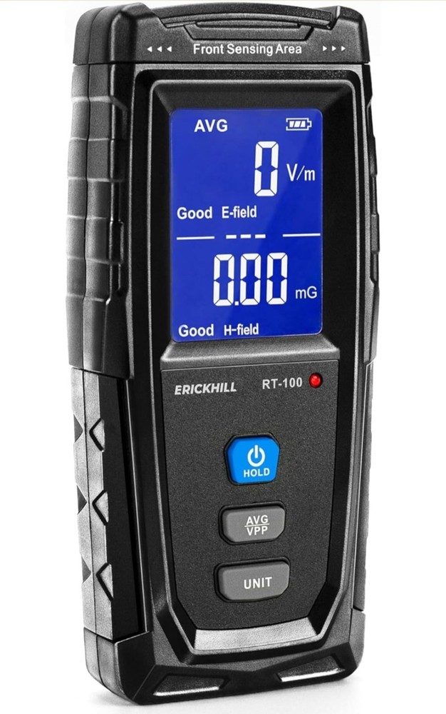 ERICKHILL EMF Meter, Detects Electric and Magnetic Fields, RT-100S