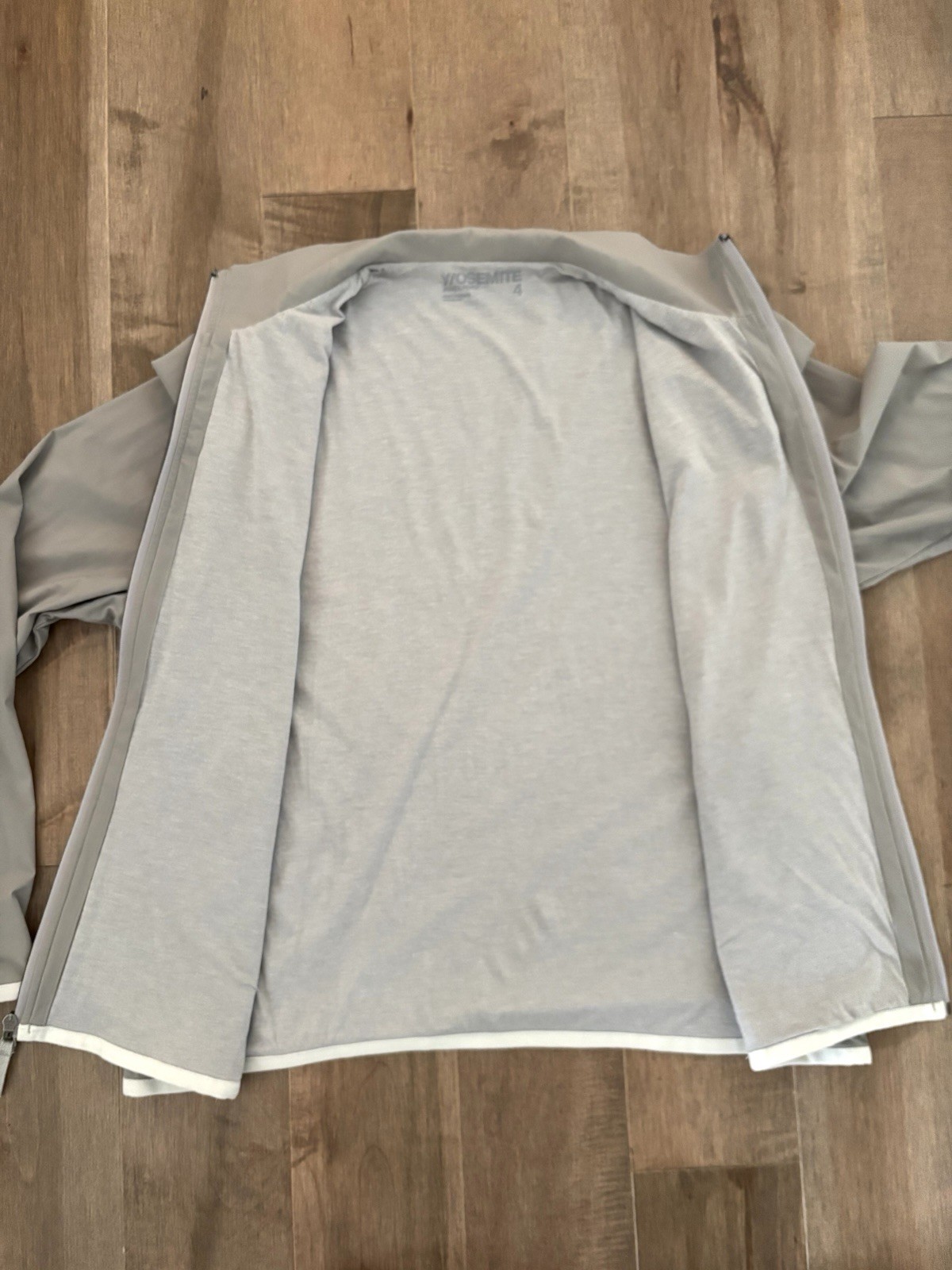 James Perse Y/OSEMITE Jacket Men’s Size 4 (XL) Gray Full Zip Lightweight Stretch