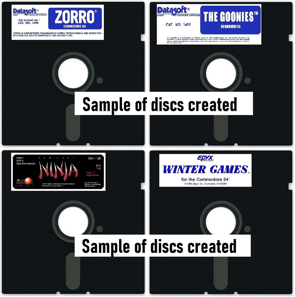 Commodore 64 Games on Floppy Disks / Read Description