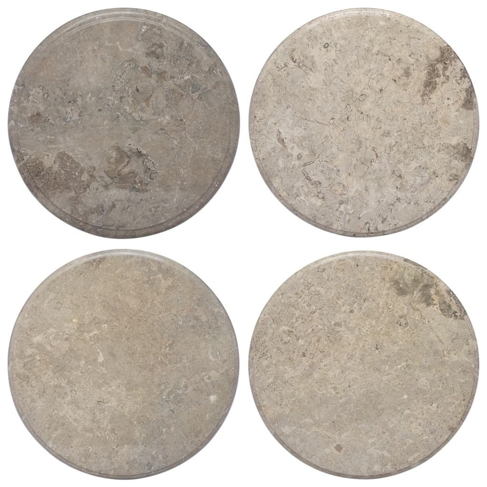 Table Top Gray Marble 23.6 in diameter Table Top Circular