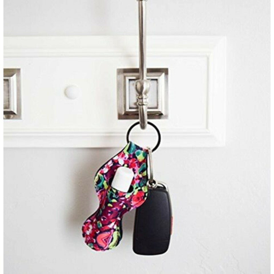 Neoprene Keychain Chapstick Holder - Various Prints