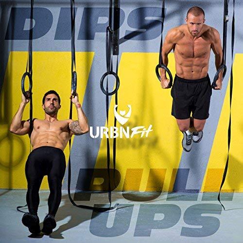 URBNFit Gymnastic Rings - Bodyweight Workout and Strength Training Olympic