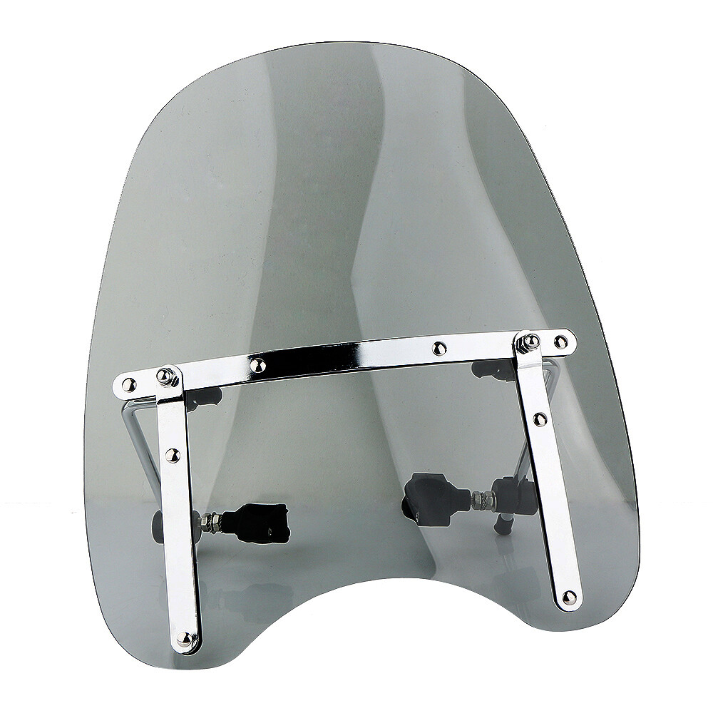 US Large Motorcycle Windshield Wind Screen Deflector bike Windscreen Universal