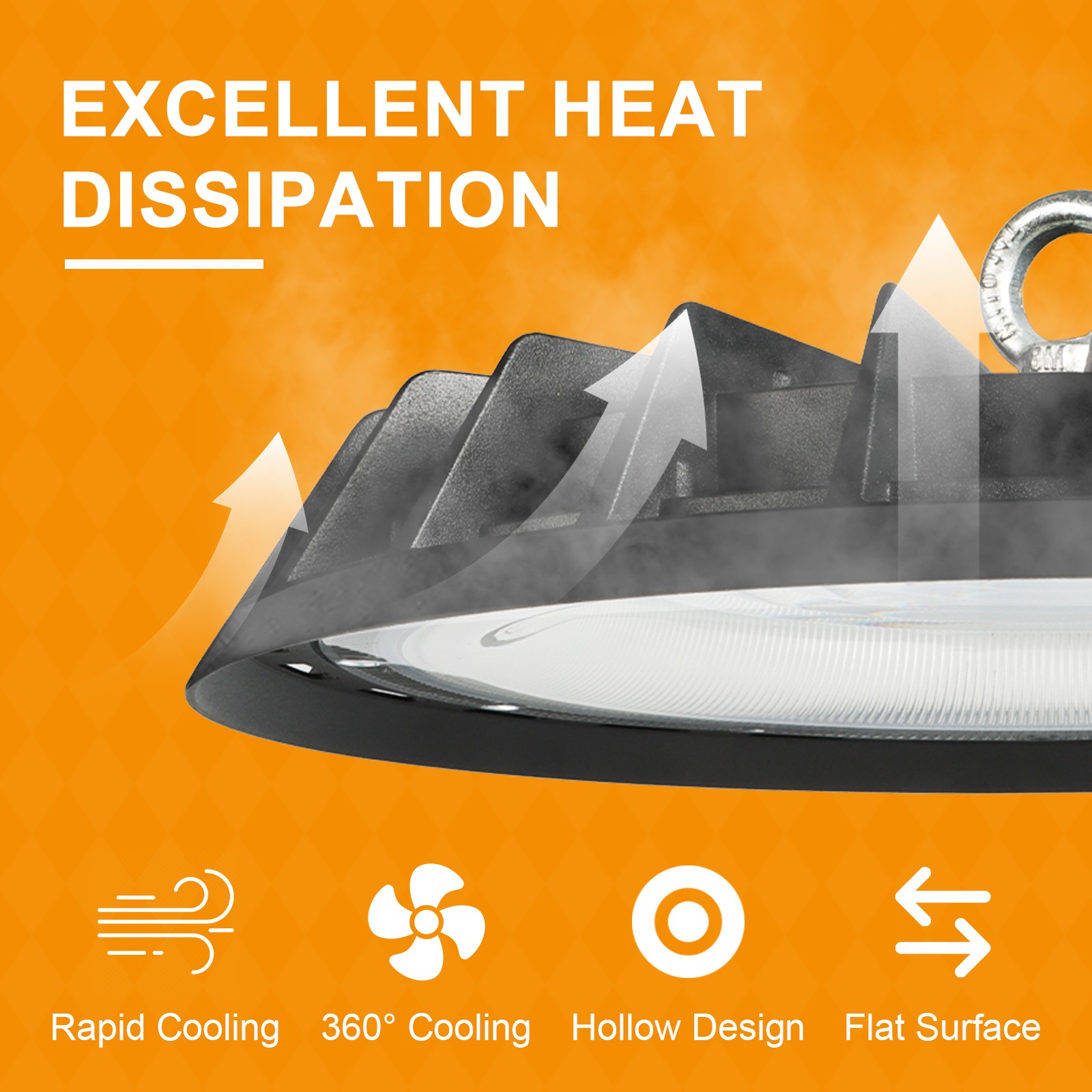 8 Pack 200W UFO Led High Bay Light Industrial Commercial Warehouse Shop Light