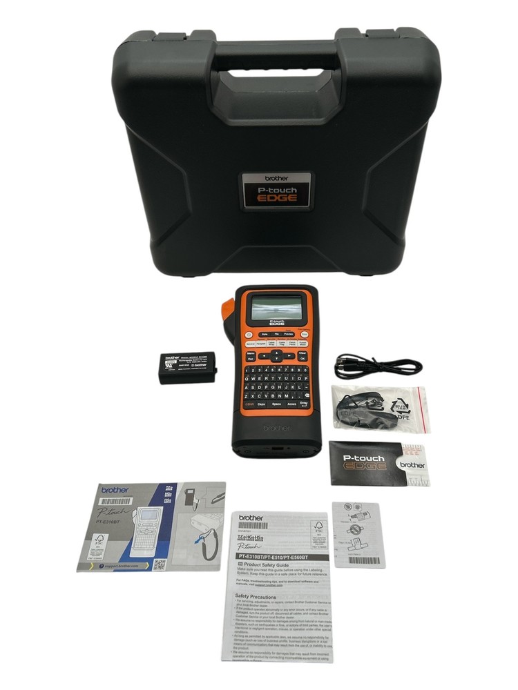 Brother PT-E310BT Label Printer Orange