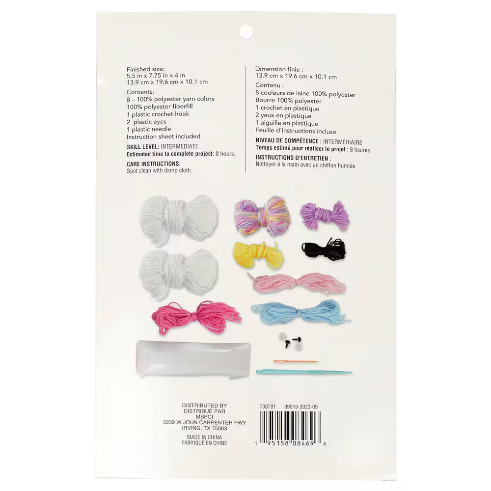 Loops & Threads Crochet Kit "Unicorn"