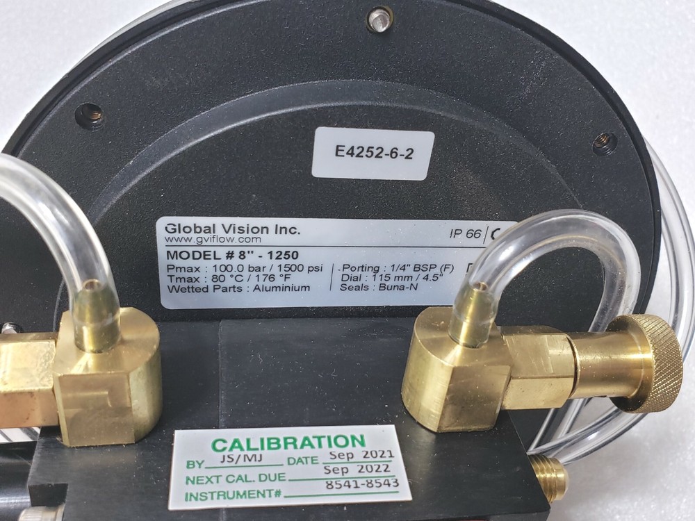 Global Vision GVI Model #8"-1250 Fire Pump Flow Test Meter