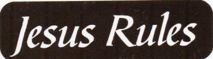 Motorcycle Sticker for Helmets or toolbox #625 Jesus Rules
