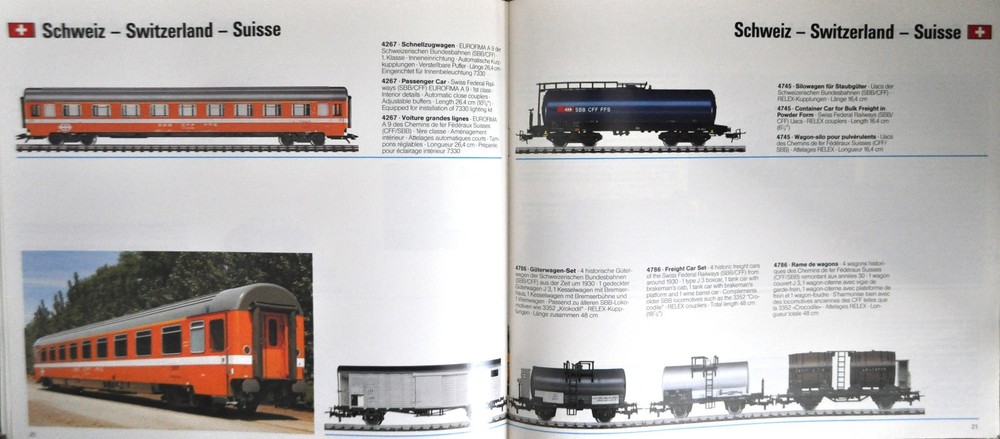 Marklin 1990/91 HO EXPORT MODELS BROCHURE - 32pgs - Color - LN Condition