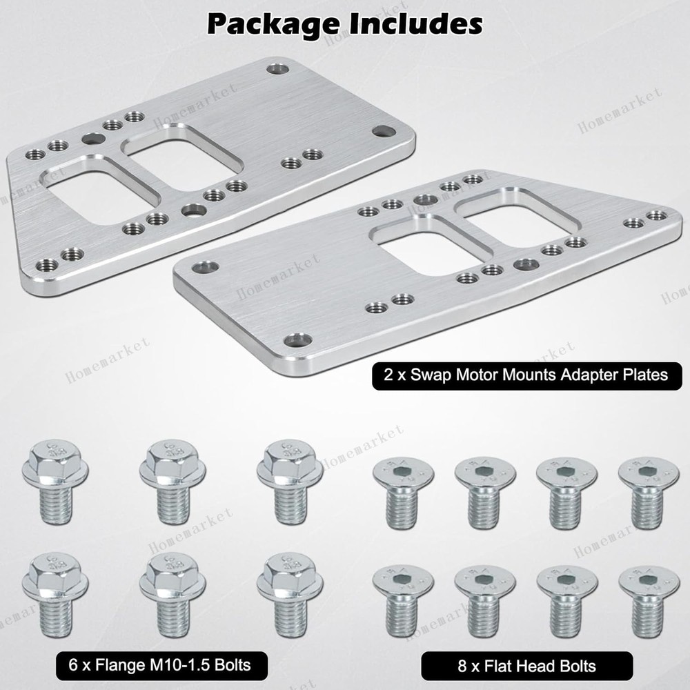Motor Mounts Adapter Plates Swap Bracket Small Block for LS Engine Conversion US