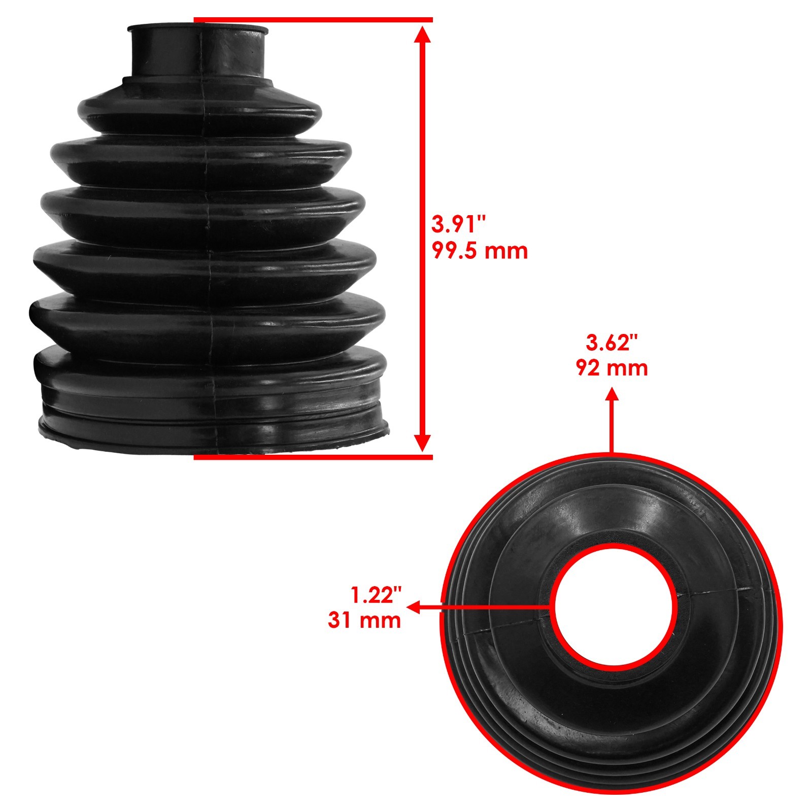Front & Rear CV Axle Boot For Polaris RZR Pro XP / RZR Pro XP 4 20-25 3236514