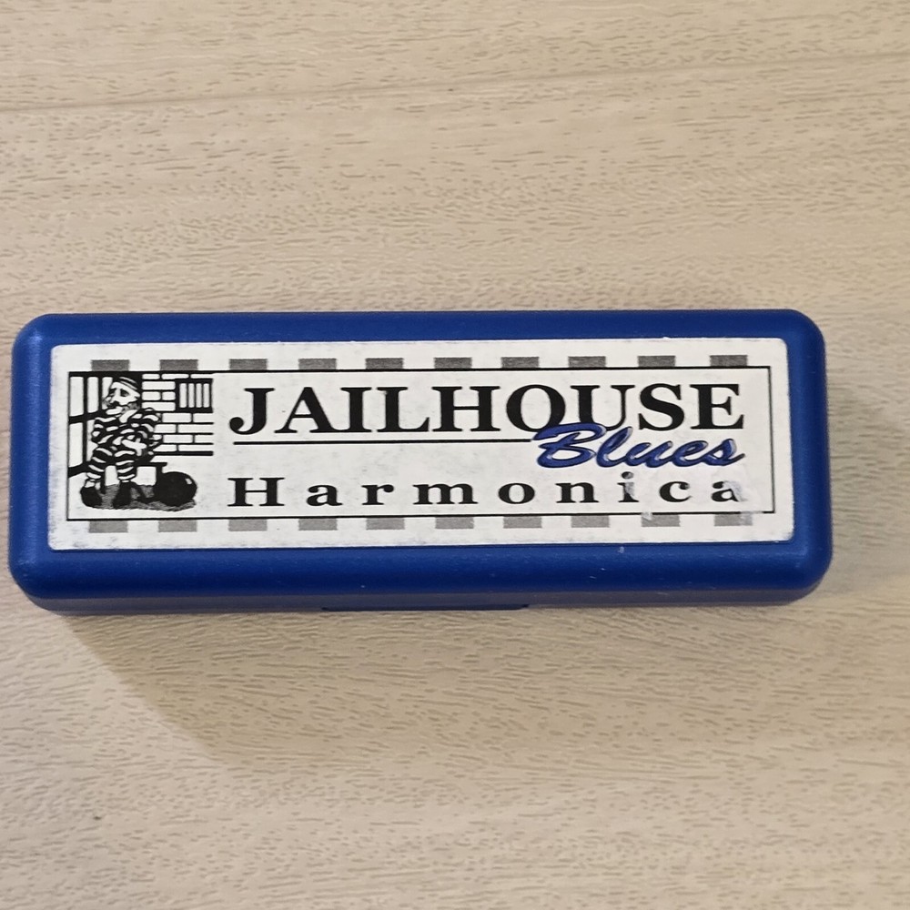 Jailhouse Blues Harmonica with Case Key C