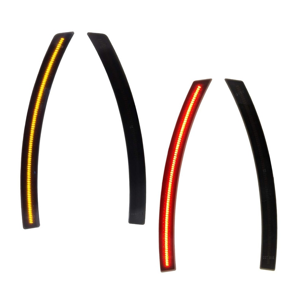 CORVETTE 14-19 FRONT/REAR SMOKED LED SIDE MARKERS