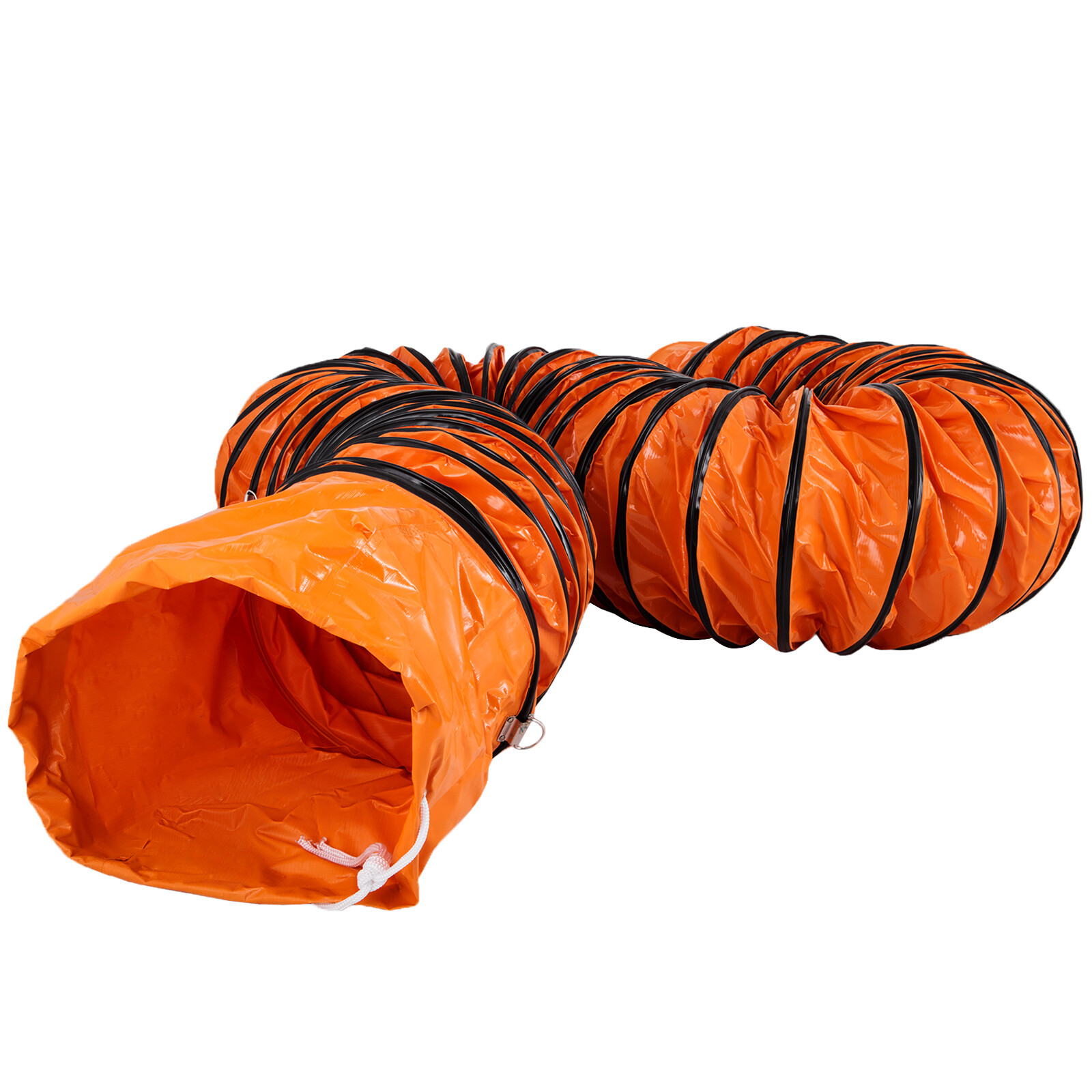 12'' PVC Flexible Ducting 32FT/9.8m Fit Ventilator Orange Gardening Portable