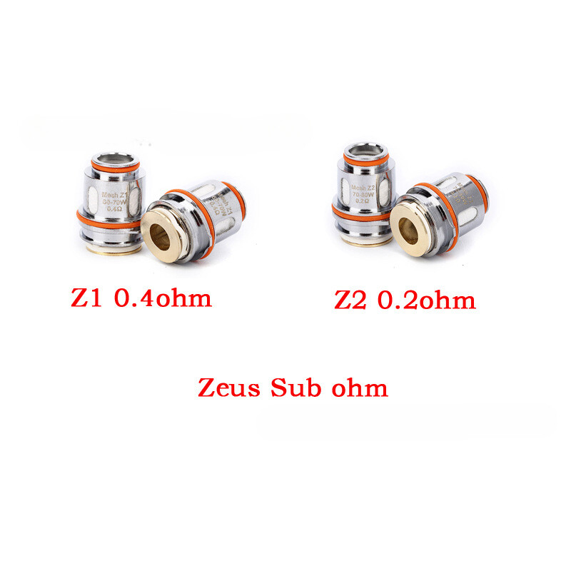 ZEUS Sub Ohm Mesh Coils 0.15/0.2/0.4ohm Replacement w/Metal Parts